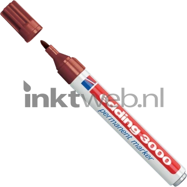 Edding 3000 Permanentmarker rond 1.5-3mm bruin