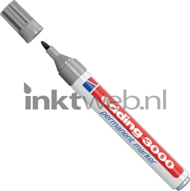 Edding 3000 Permanentmarker rond 1.5-3mm grijs