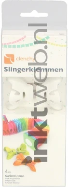 Clenchy Slingerklemmen 4 stuks wit