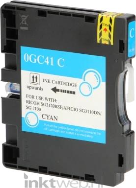 Huismerk Ricoh GC-41C cyaan