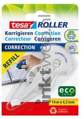 Tesa ECO correctieroller navulling wit