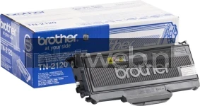 Brother TN-2120 zwart front box en product combined Combined box and product