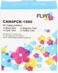 FLWR Canon PGI-1500XL 4-pack zwart en kleur (Huismerk (compatible))
