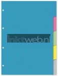 Kangaro A4 Tabbladen 4-gaats (5 delig) blauw  (Origineel)