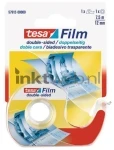 Tesa Plakband Film 7,5m x 12mm 2-zijdig + dispencer  (Origineel)