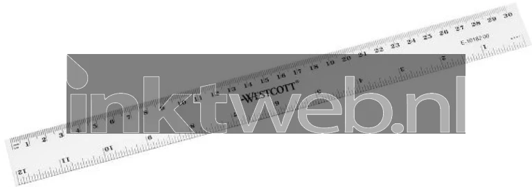 Westcott liniaal 30cm transparant