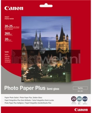 Canon SG-201 fotopapier plus 20 x 25 Halfglanzend |  | 260 gr/m² 20 stuks