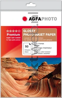Agfa Fotopapier Glans | A4 | 210 gr/m² 50 vellen