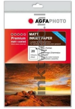 Agfa Premium Fotopapier Mat | A4 | 220 gr/m² 20 vellen
