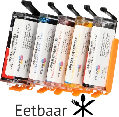 FLWR Eetbaar PGI-550 / CLI-551 Multipack zwart en kleur