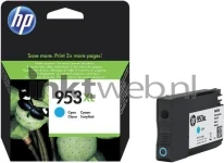 HP 953 cyaan Combined box and product