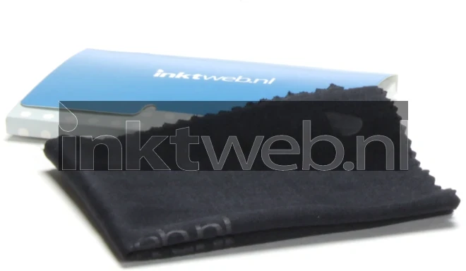 Inktweb.nl microfiber schoonmaakdoekje zwart