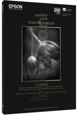 Epson Cold Press Bright Fotopapier A3 wit Front box