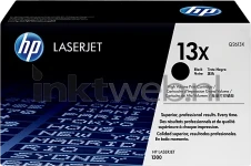 HP 13X zwart transparant Front box