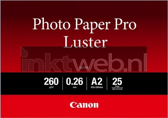 Canon LU-101 Pro Luster Satijn | A2 | 260 gr/m² 25 stuks