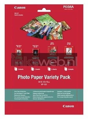 Canon VP-101 Fotopapier Variety Pack Glans | A4 |  20 stuks