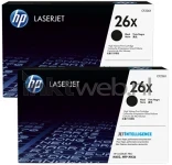 HP 26X 2 pack zwart (Origineel Hoge Capaciteit)