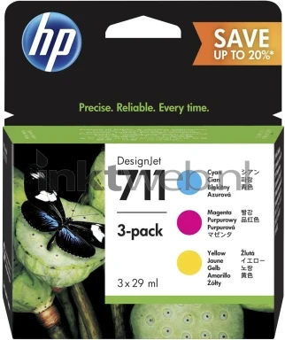 HP 711 3-pack kleur