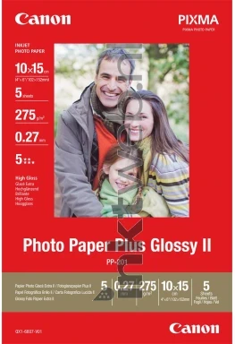 Canon PP-201 Photo Paper Plus Hoogglans | 10x15 | 275 gr/m² 5 stuks