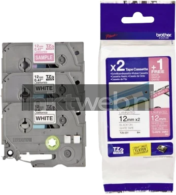 Brother TZE32M3 3-pack zwart Combined box and product