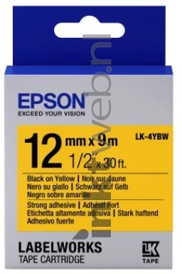 Epson LK-4YBW zwart Front box