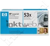 HP 53X black hc Front box
