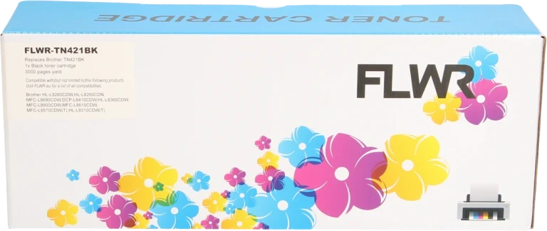 FLWR Brother TN-421 zwart