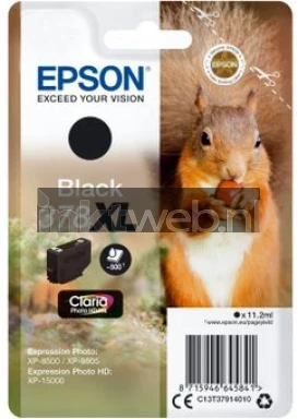 Epson 378XL zwart Front box