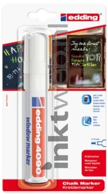 Edding 4090 krijtmarker wit product front Front box