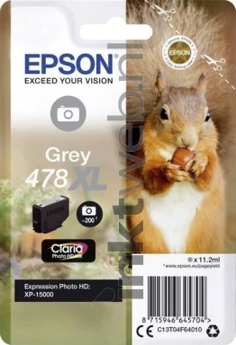 Epson 478XL foto grijs Front box
