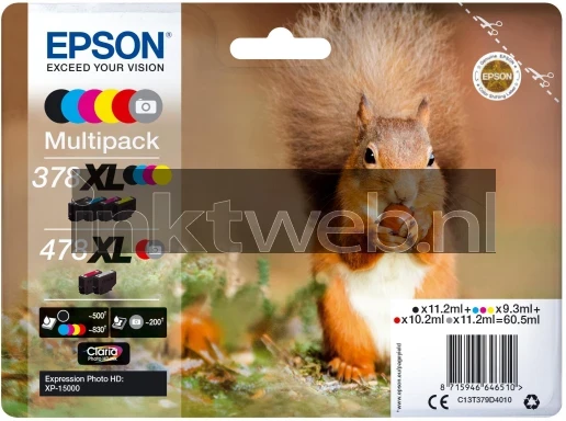 Epson 378XL/478XL rood Front box