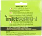 Huismerk HP 711 geel Back box