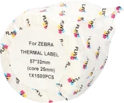 FLWR Zebra etikettering wit Front box