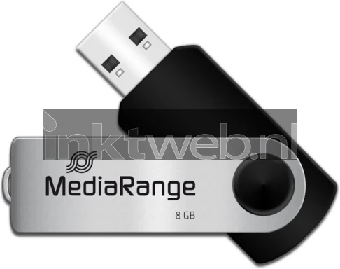 MediaRange USB-stick 8gb zwart