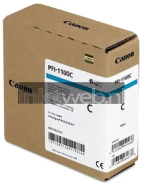 Canon PFI-1100 cyaan Front box