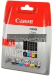 Canon PGI-550XL / CLI-551 5-pack zwart en kleur (Origineel Hoge Capaciteit)
