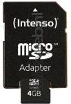 Intenso Micro SDHC kaart Class 10 4GB  (Origineel)