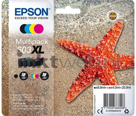 Epson 603XL Multipack zwart en kleur