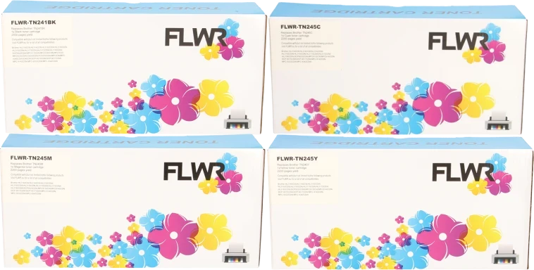 FLWR Brother TN-241/TN-245 Multipack Front box
