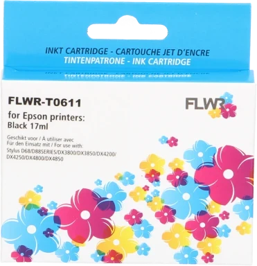 FLWR Epson T0611 zwart