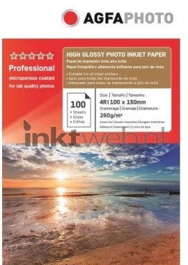 Agfa Inkjet Fotopapier Hoogglans | A6 | 260 gr/m² 1 stuks