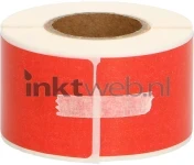 Huismerk Dymo 99010 130 labels per rol rood Product only