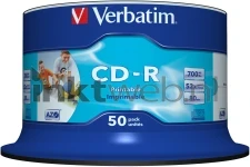 Verbatim CD-R 80 Min/700 MB printbaar  (Origineel)