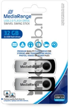 MediaRange USB flash drive 32GB 2-pack