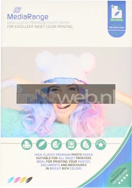 MediaRange Fotopapier Hoogglans | A4 | 220 gr/m² 100 vellen