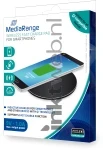 MediaRange Draadloze snellaadpad voor smartphones zwart Front box