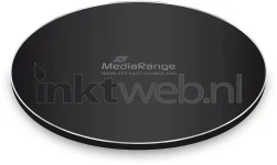 MediaRange Draadloze snellaadpad voor smartphones zwart Product only