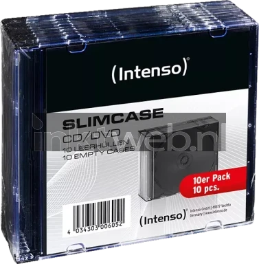 Intenso Slim Case CD/DVD transparant 10x