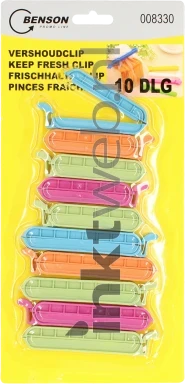 Benson Vershoudclips 10 st. kleur