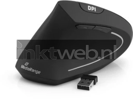 MediaRange Ergonomische 6 knoppen muis voor linkshandigen